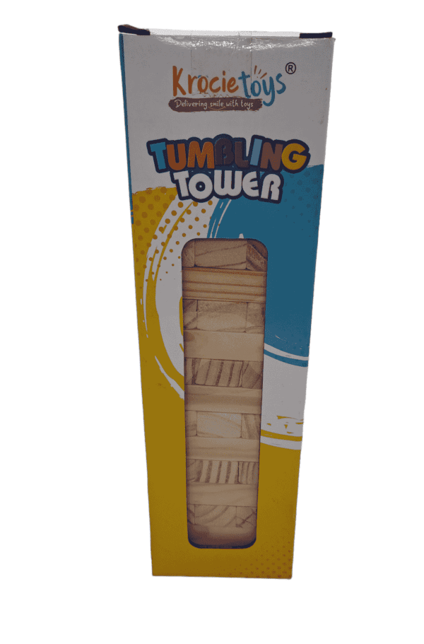 Krocie Toys Wooden Jenga Game Front Side