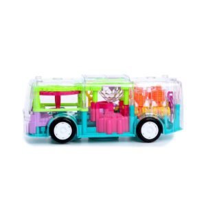 JAVP Enterprises Light Music Gear Rotating Bus Toy Main