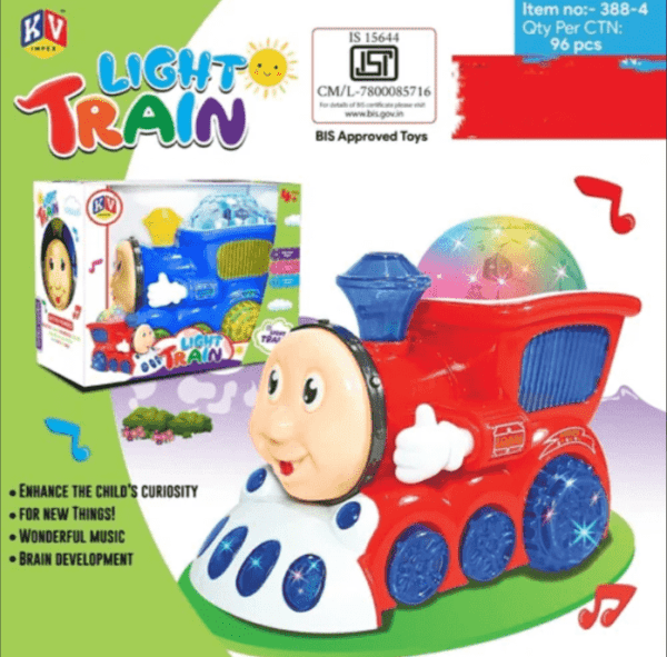 KV Impex Light Music Bump N Go Toy Train Back Side