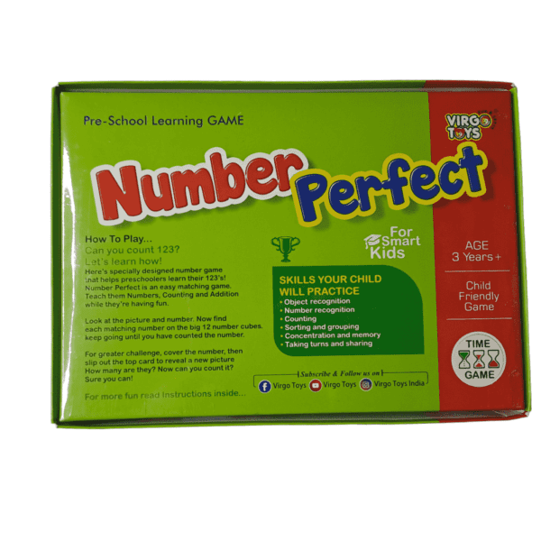 Virgo Toys Number Perfect Game Instructions