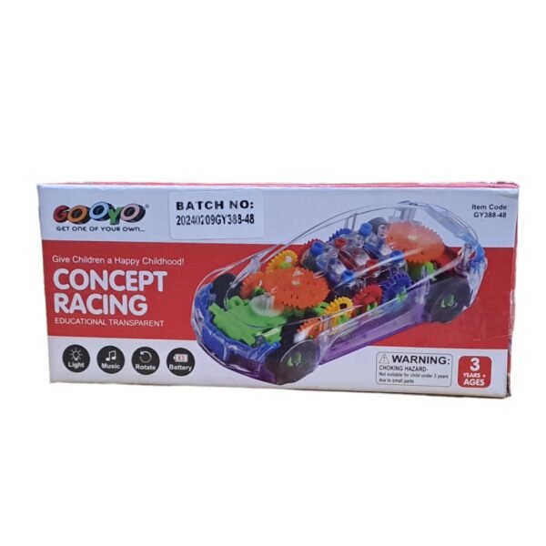 Gooyo Light Music Gear Rotating Concept Car Toy Front Side