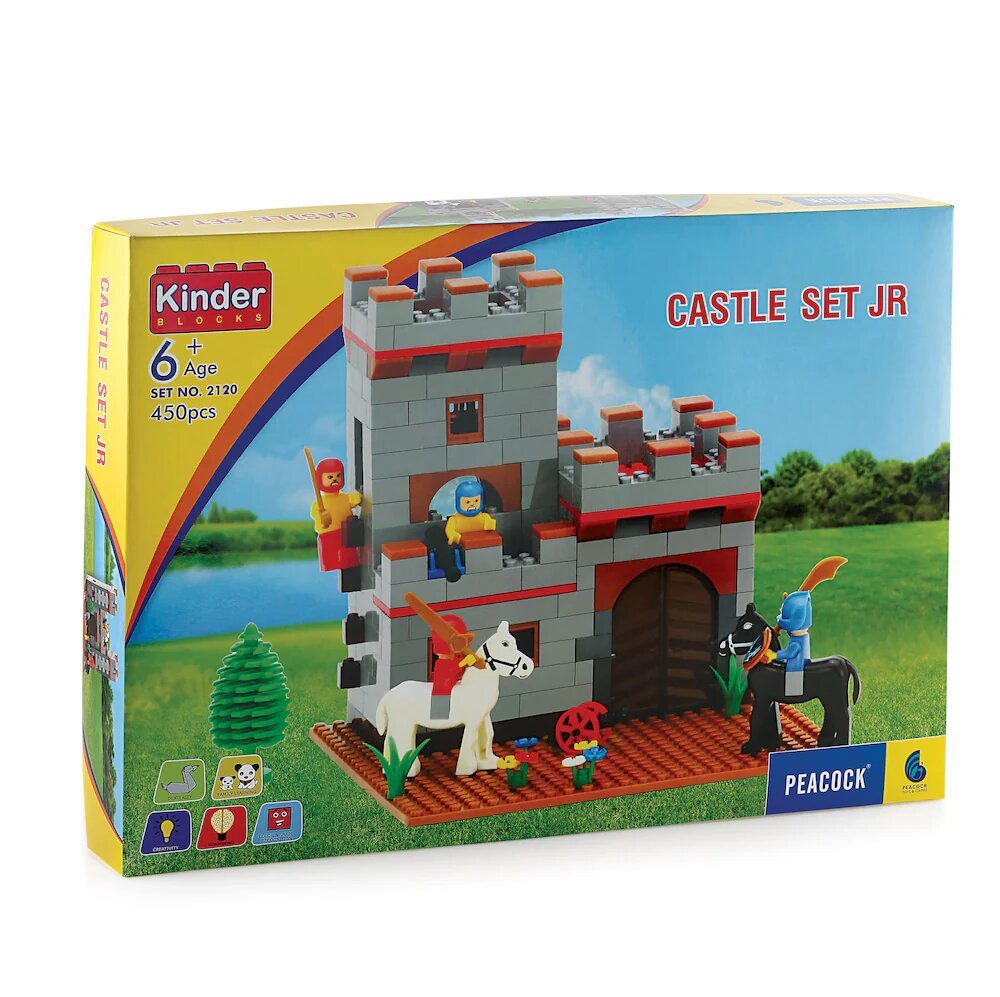 Peacock Castle Set Junior Smart Building Blocks Main