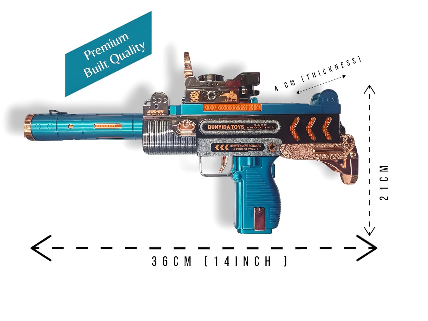 ITW Smoke Sniper Gun Toy Dimensions