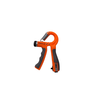 Kamachi Adjustable Hand Grip Exerciser With Counter Orange Open