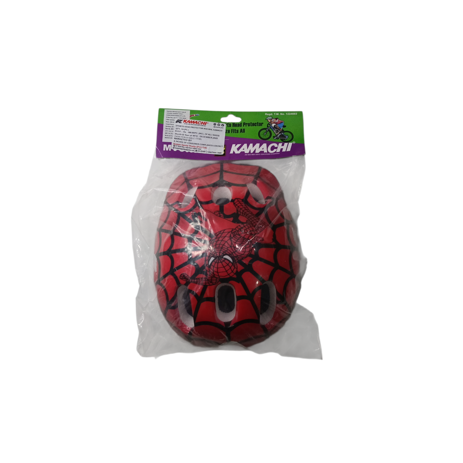 Kamachi MV6 Skating Head Protector Helmet Red